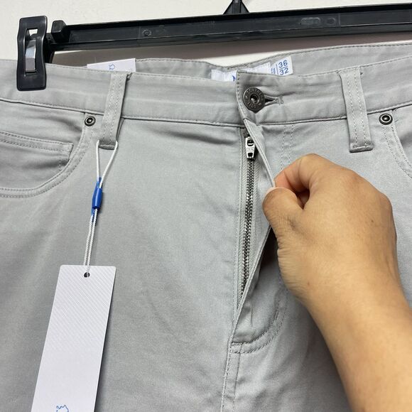 Southern Tide Sullivan 5-Pocket Men's W36 L30 Soft, Flexible Grey Chino Pants - Picture 9 of 13